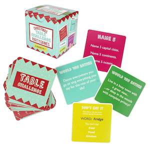 Christmas Crafts Activities: Christmas Table Challenge Party Games