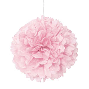 Pamper Party: Lovely Pink Tissue Pom Pom