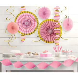 Room Decorating Kits: Girl Baby Shower Room Decorating Kit
