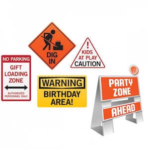 Room Decorating Kits: Big Dig Construction Decorating Kit Easel and Wall Signs