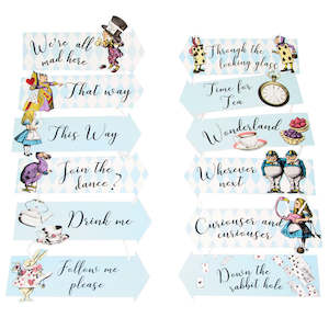 Wall Decorating Kits: Truly Alice Signs - 12 Pkt