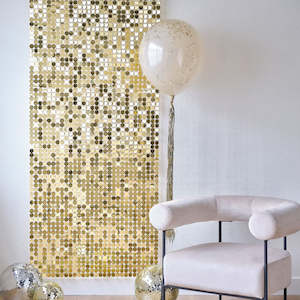 Ginger Ray Shimmer Wall Gold Backdrop