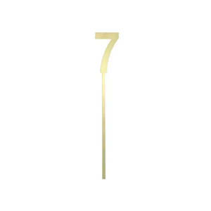 Small Gold Mirror Number Cake Topper - 7 CLEARANCE