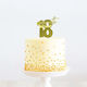 18th Gold Cake Topper