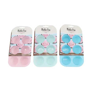 Specialty Cake Tins: Silicone Muffin Pan - 6 Cup