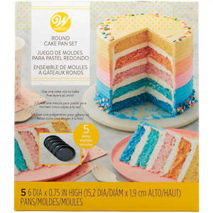 Wilton Easy Layers 6" Cake Pan - Set of 5