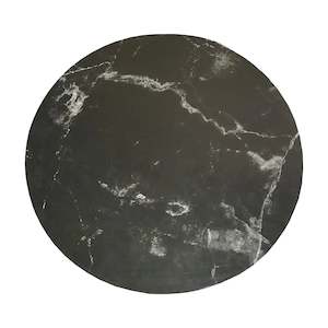 Round Cake Boards: Round Black Marble Design Cake Board - 25cm/10in CLEARANCE