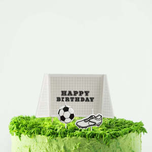 It's a Goal Goal Cake Topper & Candle Set