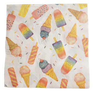The Very Hungry Caterpillar Party: Ice Cream Napkins - Lunch 16 Pkt