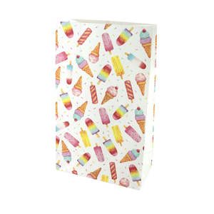 The Very Hungry Caterpillar Party: Ice Cream Paper Loot Bags - 8 Pkt