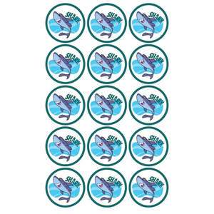 Shark Edible Icing Cupcake Images