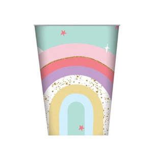 Pastel Rainbow Cups - 8 Pkt