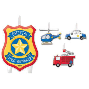 First Responders Emergency Services Candle Set - 4 Pkt