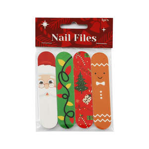 Christmas Nail Files - 4 Pkt