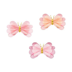 Paper Butterfly Decorations - 3 Pkt