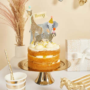 New: Party Animals Cake Topper Set