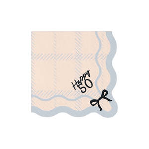 New: Elegant Milestone 50th Napkins - Lunch 12 Pkt