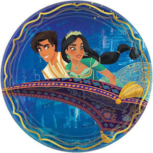 Aladdin Party: Aladdin Plates - Dinner 8 Pkt