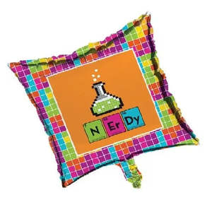 Themed Foil Balloons: Get Nerdy Science Square Foil Balloon
