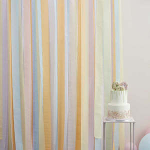 Ginger Ray Pastel Streamer Party Backdrop