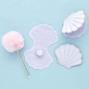 Enchanted Shell Party Invitations - 10 Pkt