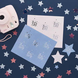 We Wonder What You Are Team Boy & Team Girl Stickers - 24 Pkt