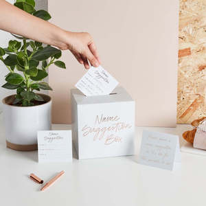 Other Baby Shower Gender Reveal Supplies: Hello Little One Name Suggestion Box