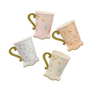 Ditsy Floral Tea Party Cups - 8 Pkt