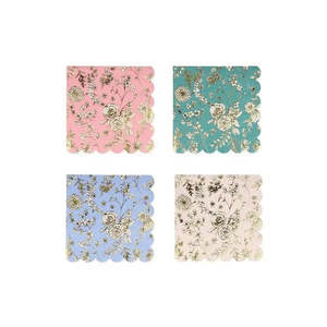 Meri Meri English Garden Lace Napkins - Beverage 16 Pkt