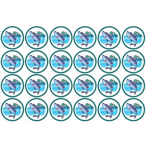 Shark Edible Icing Cupcake Images