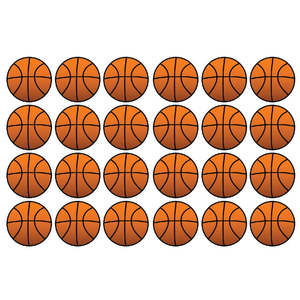 Basketball Party: Basketball Edible Icing Cupcake Images