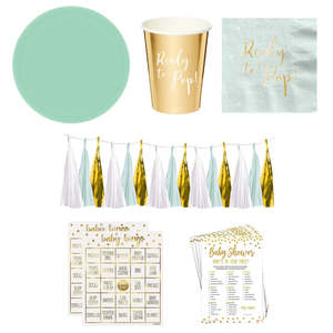 Party Packs 1: Ready to Pop Baby Shower Party Essentials - 41 Pc