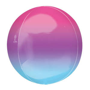 Ombre Purple Blue Orbz Foil Balloon