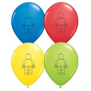 Lego Man Balloons - 8 Pkt