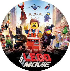 Lego Movie Party: The Lego Movie Edible Icing Cake Image