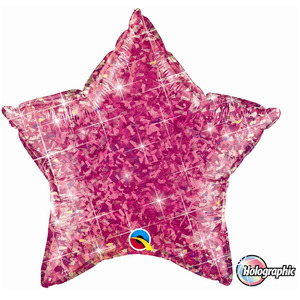 Lol Surprise Dolls Party: Pink Holographic Star Foil Balloon