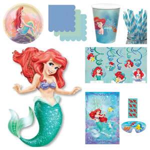 Premium Little Mermaid Party Pack for 8