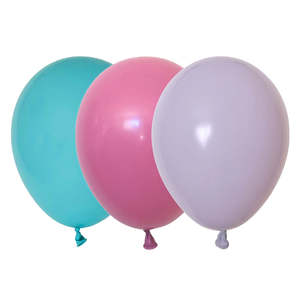Caribbean Blue, Pixie & Blossom Balloons - 12 Pkt