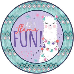 Llama Party: Llama Fun Plates - Dinner 8 Pkt