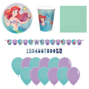 Little Mermaid Party Essentials Pack for 8