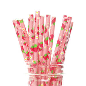 Strawberry Straws - 25 Pkt