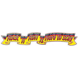 50's Rock & Roll Banner - CLEARANCE