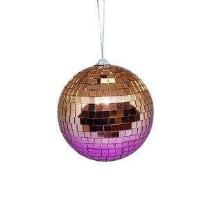 Rose Gold & Purple Ombre Mirror Disco Ball