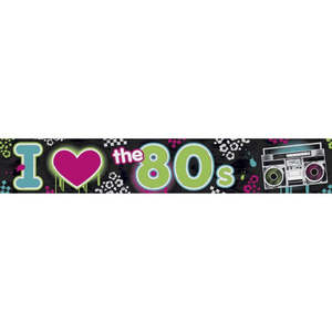 80s Party: Totally 80's Foil Banner