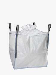 Bulk Bags: TYPE E | 1250kg | Heavy Duty | Duffle Top | Flat Bottom | 900 x 900 x 1000  | 10 Bags
