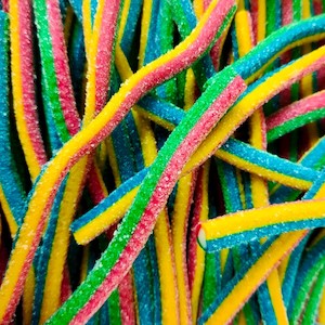 Gummy: Sour Rainbow Blowpipes 1.4 Kg