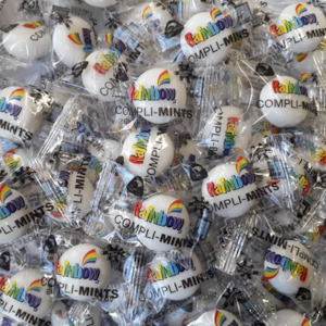 Hard: Rainbow Individually Wrapped Mints 1Kg