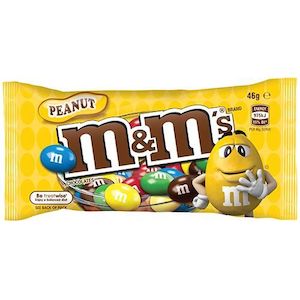 Chocolate: M & Ms Peanut 46G 12 Pack