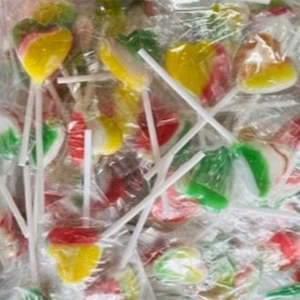 Lollipops: Flopito Lollipops Little Coloured Hearts 6g