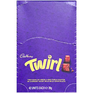 Cadbury Twirl Chocolate Bar 39g X 42
